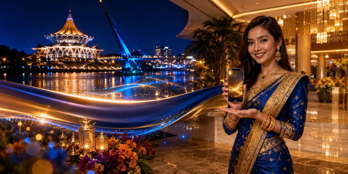 Pengguna VIP menikmati pengalaman e-sukan premium di Kuching Sarawak bersama bet9ja